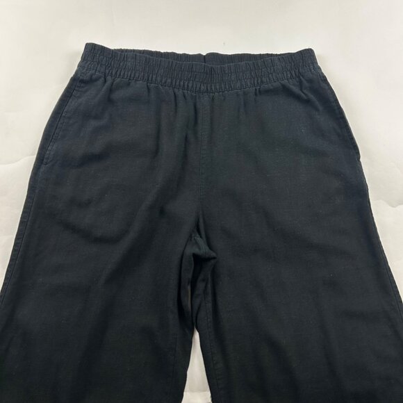 Old Navy Black Linen Blend Wide Leg Lounge Pant L - Picture 2 of 7